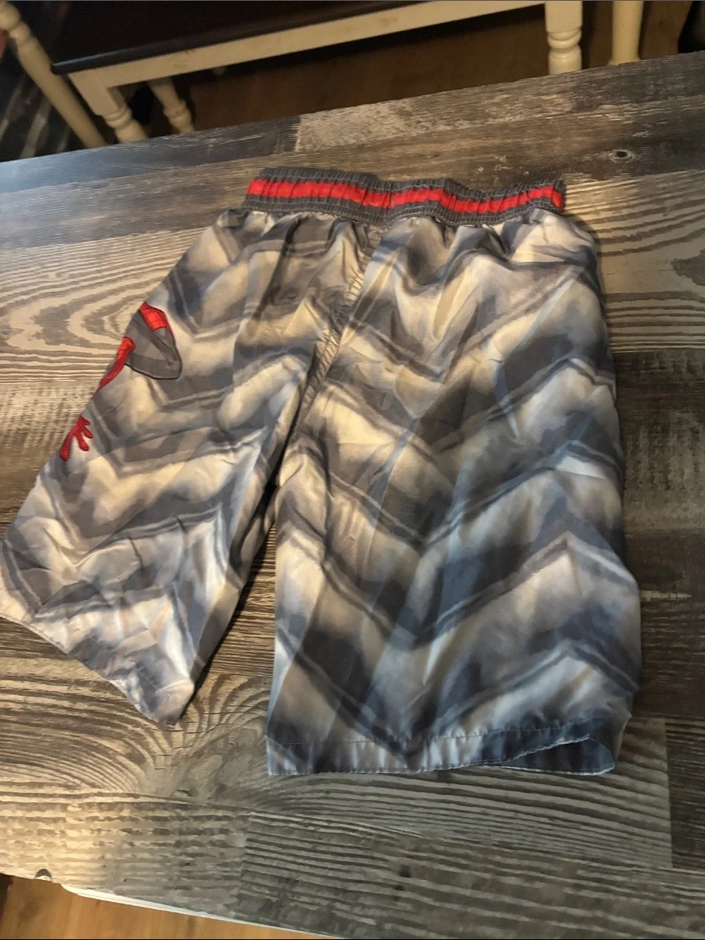 Spiderman Gray and Red Swim Shorts